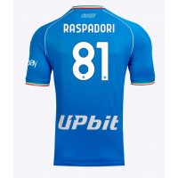 SSC Napoli Giacomo Raspadori #81 Hemmatröja 2023-24 Korta ärmar